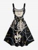 Halloween Skull Skeleton Claw Print Matching Outfit For Couples -  