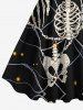 Halloween Skull Skeleton Claw Print Matching Outfit For Couples -  