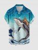 Whale Cat Sea Waves Print Matching Hawaii Beach Outfit For Couples -  