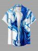 Fluid Marble Print Matching Hawaii Beach Outfit For Couples -  