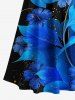 Flowers Leaf Glitter 3D Print Matching Hawaii Beach Outfit For Couples -  
