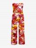 Coconut Tree Colorful Sky Print Matching Hawaii Beach Outfit For Couples -  