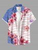 Tenue hawaïenne de plage assortie pour couples, à imprimé fleurs, feuilles et léopard - Rose clair 