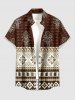 Flowers Zig Zag Ethnic Print Matching Hawaii Beach Outfit For Couples -  