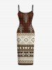Flowers Zig Zag Ethnic Print Matching Hawaii Beach Outfit For Couples -  