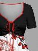 Octopus Flower Print Matching Hawaii Beach Outfit For Couples -  