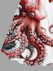 Octopus Flower Print Matching Hawaii Beach Outfit For Couples -  