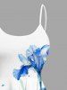 Flower Leaf Watercolor Painting Print Matching Hawaii Beach Outfit For Couples -  