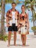 Coconut Tree Ombre Sky Print Matching Hawaii Beach Outfit For Couples -  
