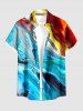 Mable Tenue de plage hawaïenne assortie à motif courant océanique pour couples - Pers 