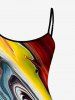 Mable Tenue de plage hawaïenne assortie à motif courant océanique pour couples - Pers 