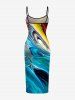 Mable Tenue de plage hawaïenne assortie à motif courant océanique pour couples - Pers 