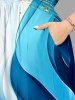 Curve Ombre Print Matching Hawaii Beach Outfit For Couples -  