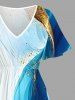 Curve Ombre Print Matching Hawaii Beach Outfit For Couples -  