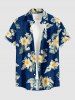 Hibiscus Flower Tropical Leaf Print Matching Hawaii Beach Outfit For Couples -  
