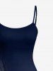 Robe hawaïenne à imprimé léopard dégradé - Cadetblue XS