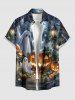 Ensemble assorti pour couples à imprimé Halloween citrouille, fantôme, toile d'araignée et chauve-souris - Gris Clair 