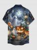 Ensemble assorti pour couples à imprimé Halloween citrouille, fantôme, toile d'araignée et chauve-souris - Gris Clair 