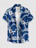 Hibiscus Flower Tropical Leaf Branch Print Matching Hawaii Beach Outfit For Couples -  