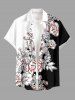 Flower Leaf Branch Print Matching Hawaii Beach Outfit For Couples -  