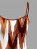 Geometric Ethnic Graphic Print Matching Hawaii Beach Outfit For Couples -  