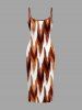 Geometric Ethnic Graphic Print Matching Hawaii Beach Outfit For Couples -  