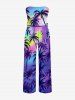 Coconut Tree Colorful Sky Print Matching Hawaii Beach Outfit For Couples -  
