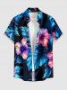 Hibiscus Flower Leaf Print Matching Hawaii Beach Outfit For Couples -  