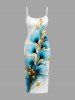 Flower Leaf Metallic Print Matching Hawaii Beach Outfit For Couples -  