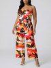Coconut Tree Colorful Sky Print Matching Hawaii Beach Outfit For Couples -  