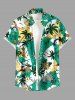 Coconut Tree Pineapple Tropical Leaf Print Matching Hawaii Beach Outfit For Couples -  