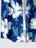 Flowers Leaf Print Matching Hawaii Beach Outfit For Couples -  