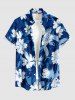 Flowers Leaf Print Matching Hawaii Beach Outfit For Couples -  