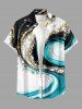 Diamond Curve Colorblock Print Matching Hawaii Beach Outfit For Couples -  