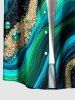 Fluid Curve Painting Print Matching Hawaii Beach Outfit For Couples -  