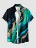 Fluid Curve Painting Print Matching Hawaii Beach Outfit For Couples -  