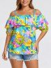 Tenue de plage hawaïenne assortie pour couples avec imprimé canards, bouées et étoiles de mer - Pers 