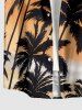 Coconut Tree Ombre Dusk Print Matching Hawaii Beach Outfit For Couples -  