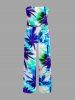 Coconut Tree Tropical Leaf Print Matching Hawaii Beach Outfit For Couples -  