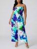 Coconut Tree Tropical Leaf Print Matching Hawaii Beach Outfit For Couples -  