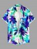 Coconut Tree Tropical Leaf Print Matching Hawaii Beach Outfit For Couples -  