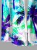 Coconut Tree Tropical Leaf Print Matching Hawaii Beach Outfit For Couples -  