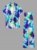 Coconut Tree Tropical Leaf Print Matching Hawaii Beach Outfit For Couples -  
