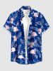 Flamingo Flowers Tropical Leaf Print Matching Hawaii Beach Outfit For Couples -  