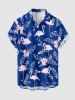 Flamingo Flowers Tropical Leaf Print Matching Hawaii Beach Outfit For Couples -  
