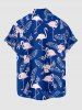Flamingo Flowers Tropical Leaf Print Matching Hawaii Beach Outfit For Couples -  