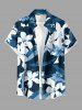 Flowers Leaf Print Matching Hawaii Beach Outfit For Couples -  