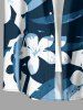 Flowers Leaf Print Matching Hawaii Beach Outfit For Couples -  