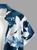Flowers Leaf Print Matching Hawaii Beach Outfit For Couples -  