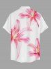 Flowers Watercolor Print Matching Hawaii Beach Outfit For Couples -  